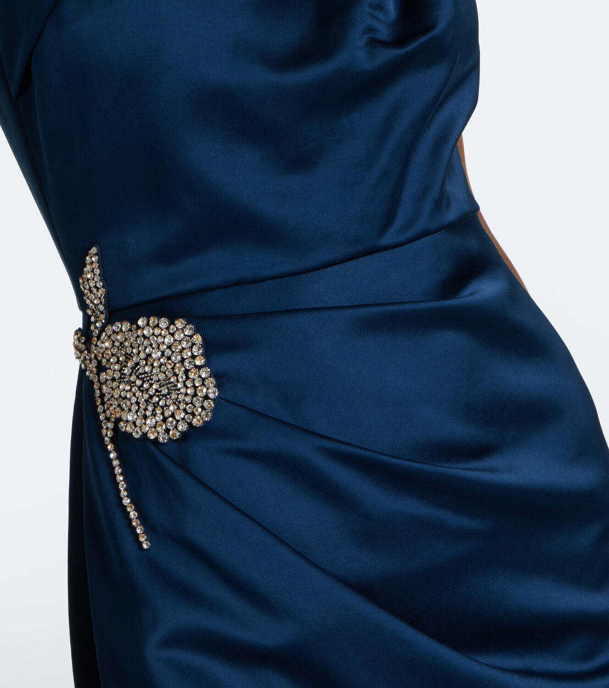 Erdem Embellished satin gown