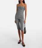 Posse Chiara gingham cotton-blend capri pants
