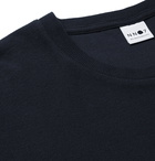 NN07 - Clive Waffle-Knit Cotton and Modal-Blend T-Shirt - Blue