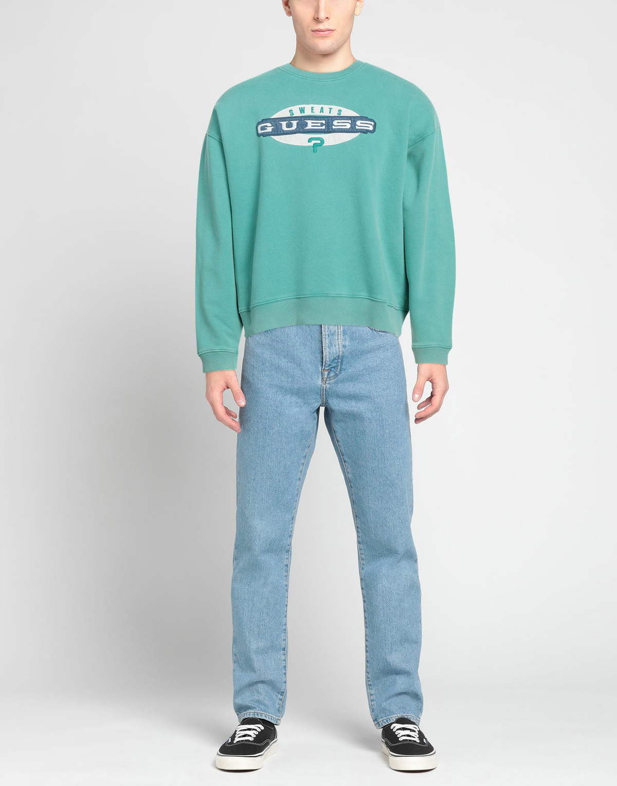 Guess Mens Sweatshirt Light in Green