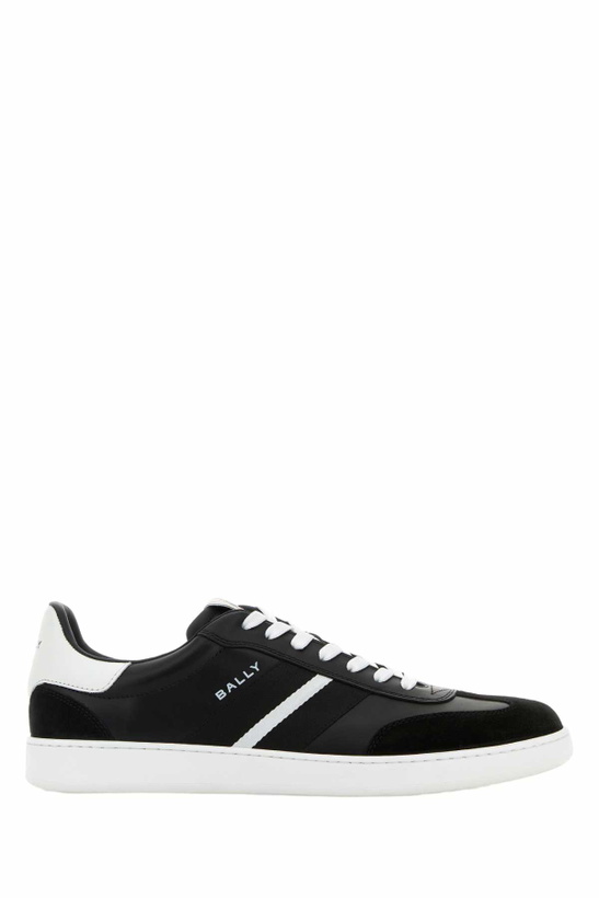 Photo: Bally Black Leather Roget Sneakers