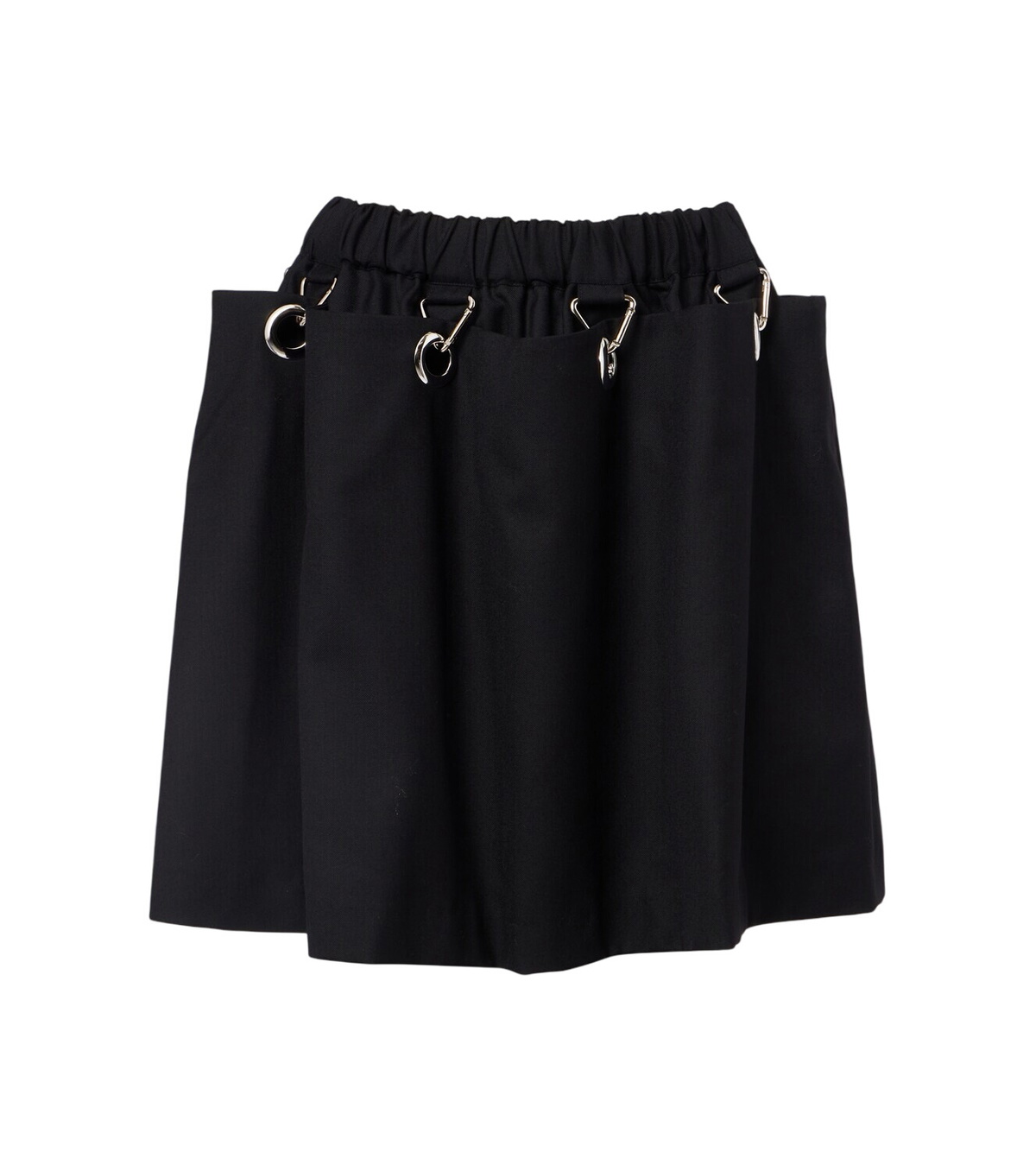 Noir Kei Ninomiya Black Suspender Midi Skirt Noir Kei Ninomiya