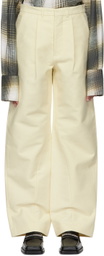 Bianca Saunders Off-White Cotton Trousers