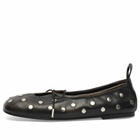 ALOHAS Women's Rosalind All Studs Leather Ballet Flats in All Studs Vintage Effect Brown