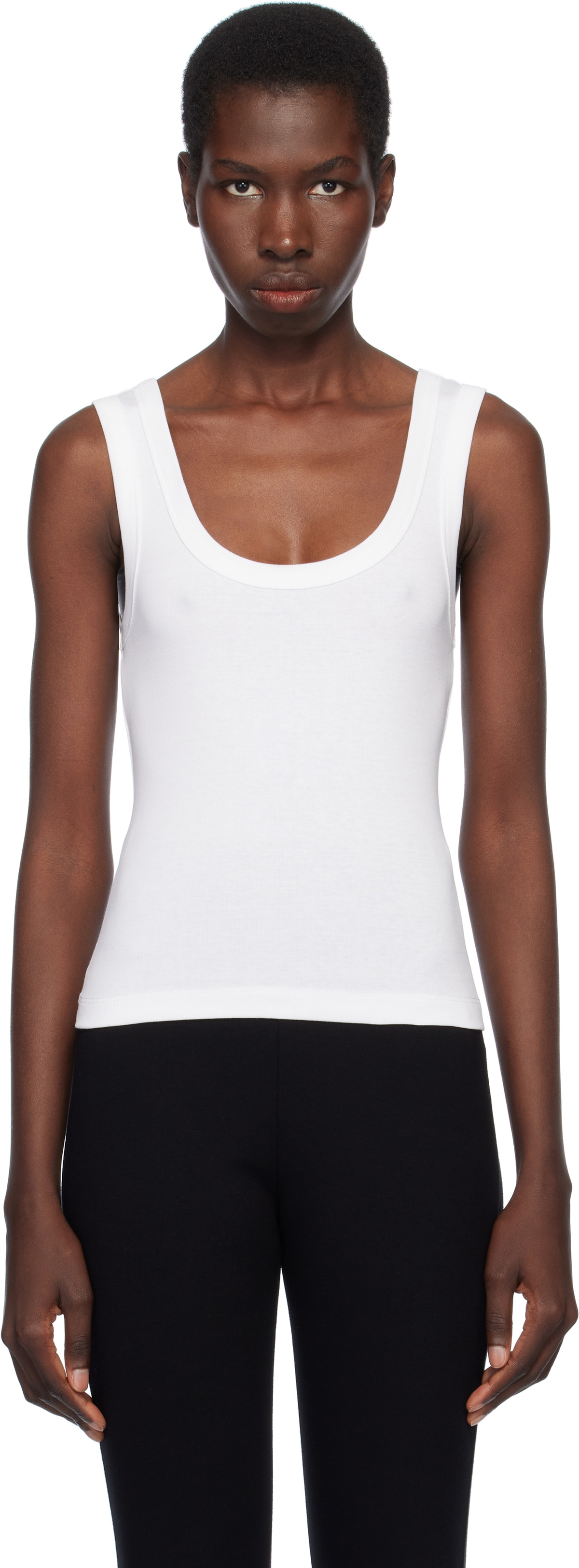 FLORE FLORE White Hillie Tank Top