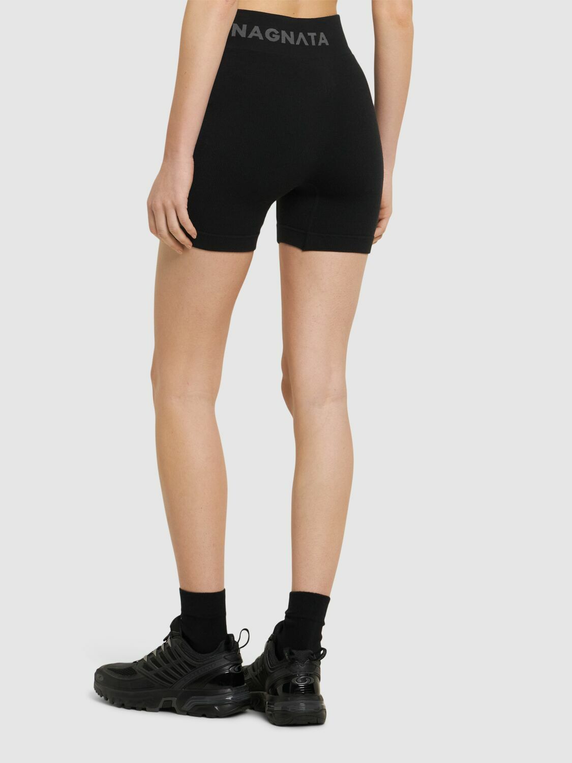 NAGNATA Classic Wool Blend Mini Shorts