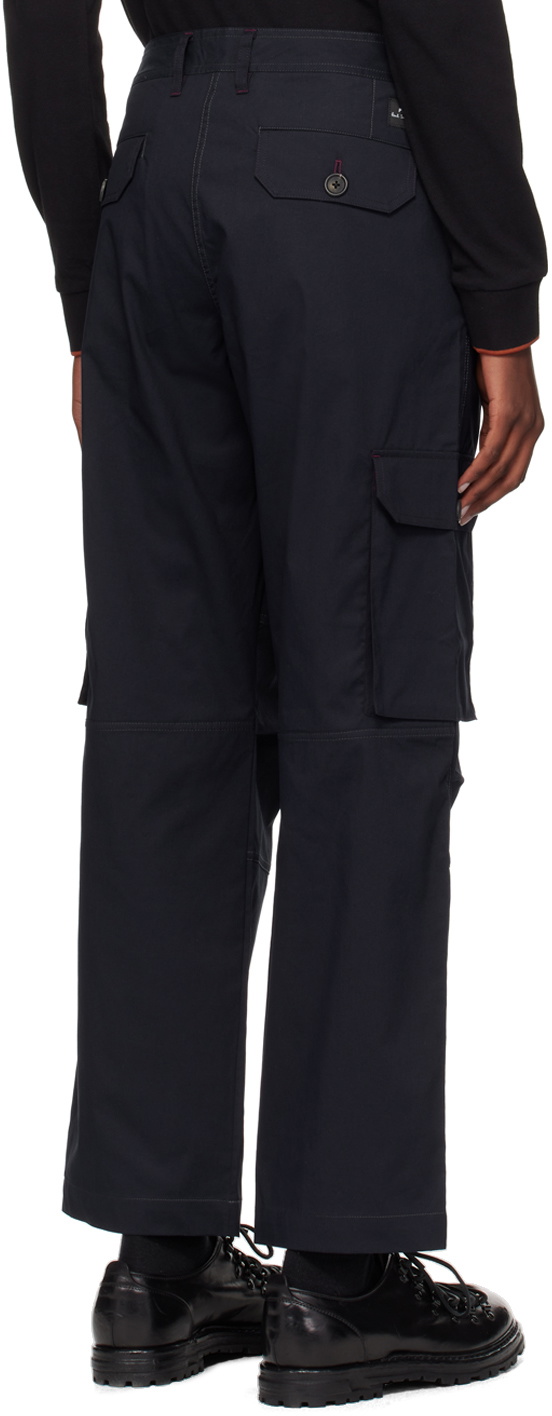 PS by Paul Smith Navy Loose-Fit Cargo Pants
