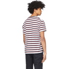 Ralph Lauren Purple Label White and Red Lisle T-Shirt