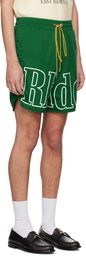 Rhude Green Drawstring Shorts