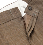 Ader Error - Prince of Wales Checked Wool Suit Trousers - Brown