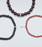 Sydney Evan 14kt white gold set of 3 bracelets with diamonds and gemstones