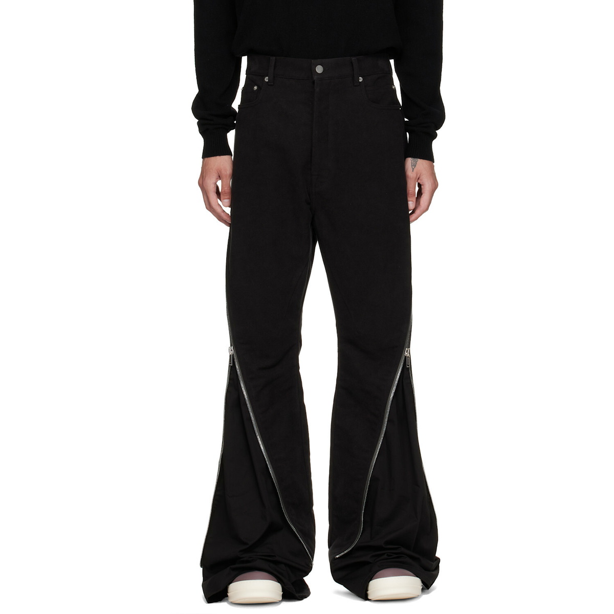 Rick Owens Black Tower Bolan Banana Trousers