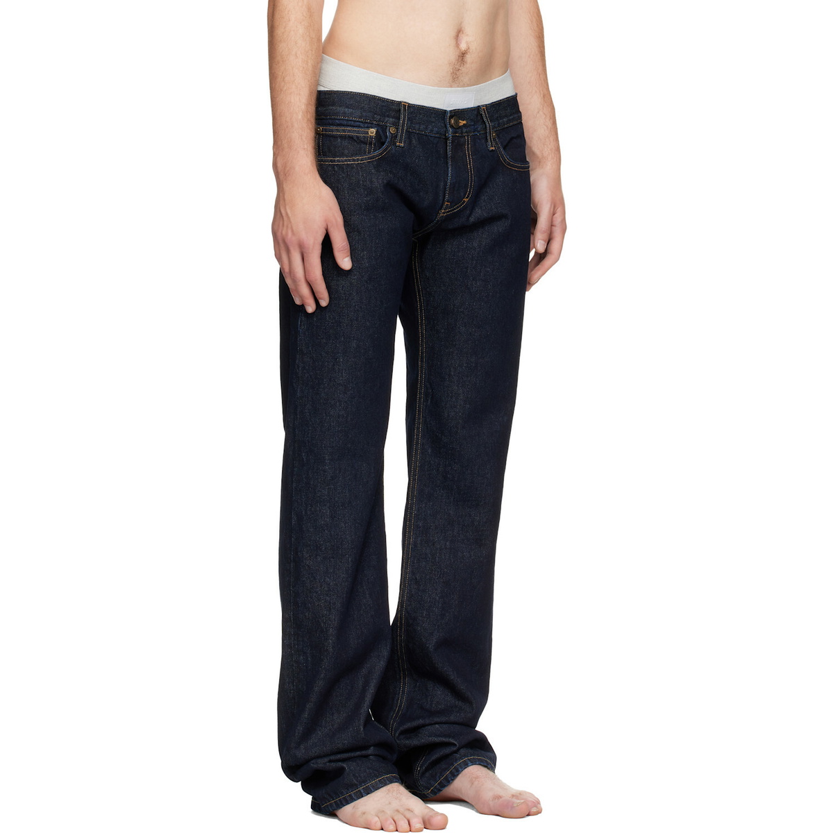 Raimundo Langlois Indigo Slim Straight Jeans