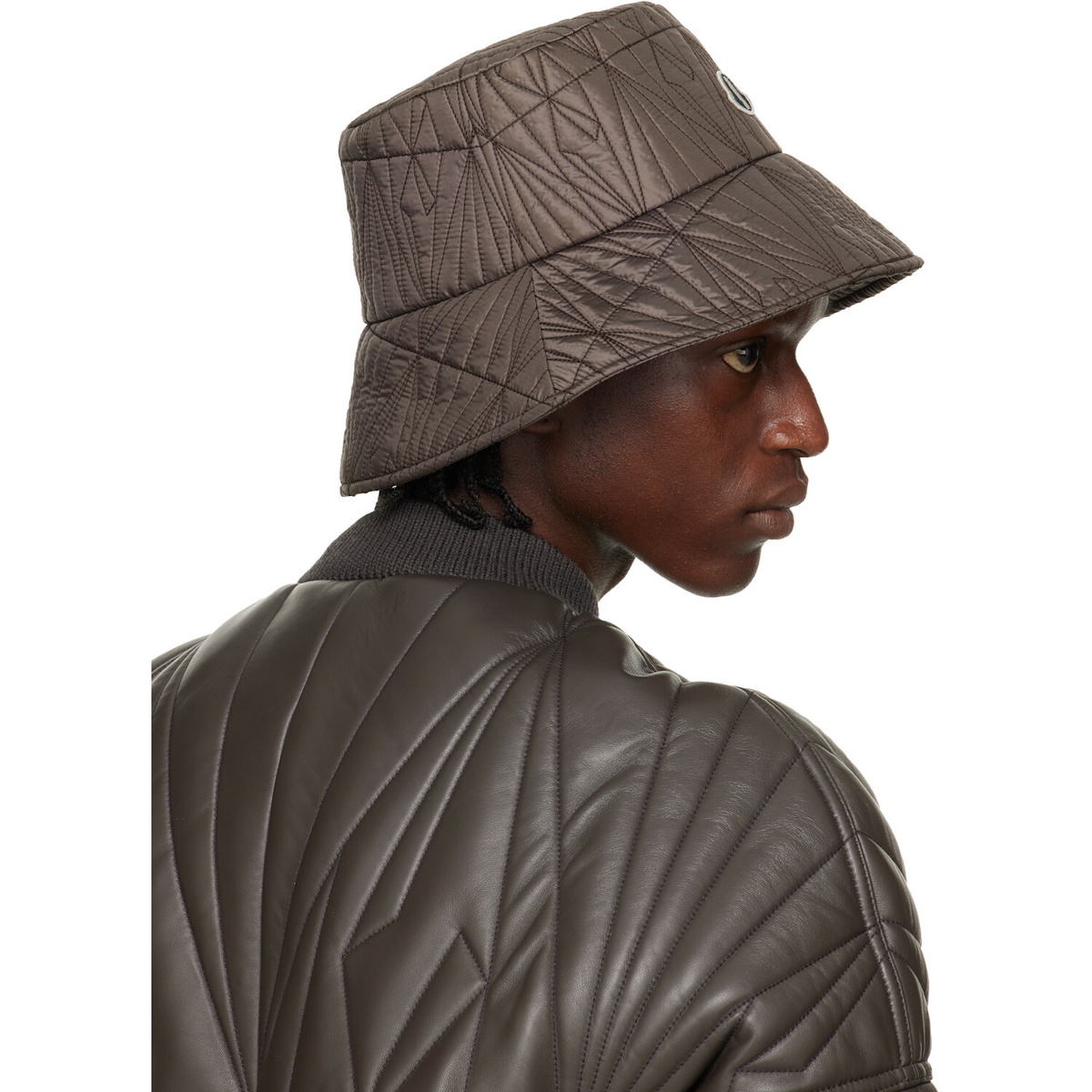 Rick Owens Moncler + Rick Owens Gray Bucket Hat