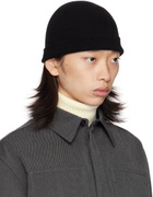 Jil Sander Black Fine Cashmere Beanie