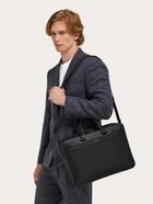 Ferragamo Mens Ferragamo Monogram briefcase in Black