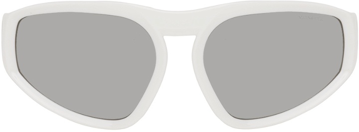 Photo: Moncler White Pentagra Sunglasses