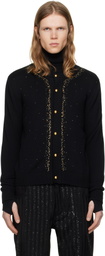 Ernest W. Baker Black Embellished Cardigan