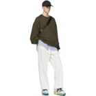 Juun.J Khaki Layered Sweater