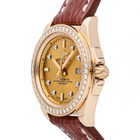 Breitling Galactic Quartz Chronometer Diamond Gold Dial Ladies Watch H7133053/H550