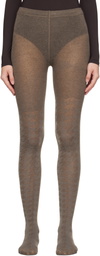 OPEN YY Gray Hound's Tooth Star Tights