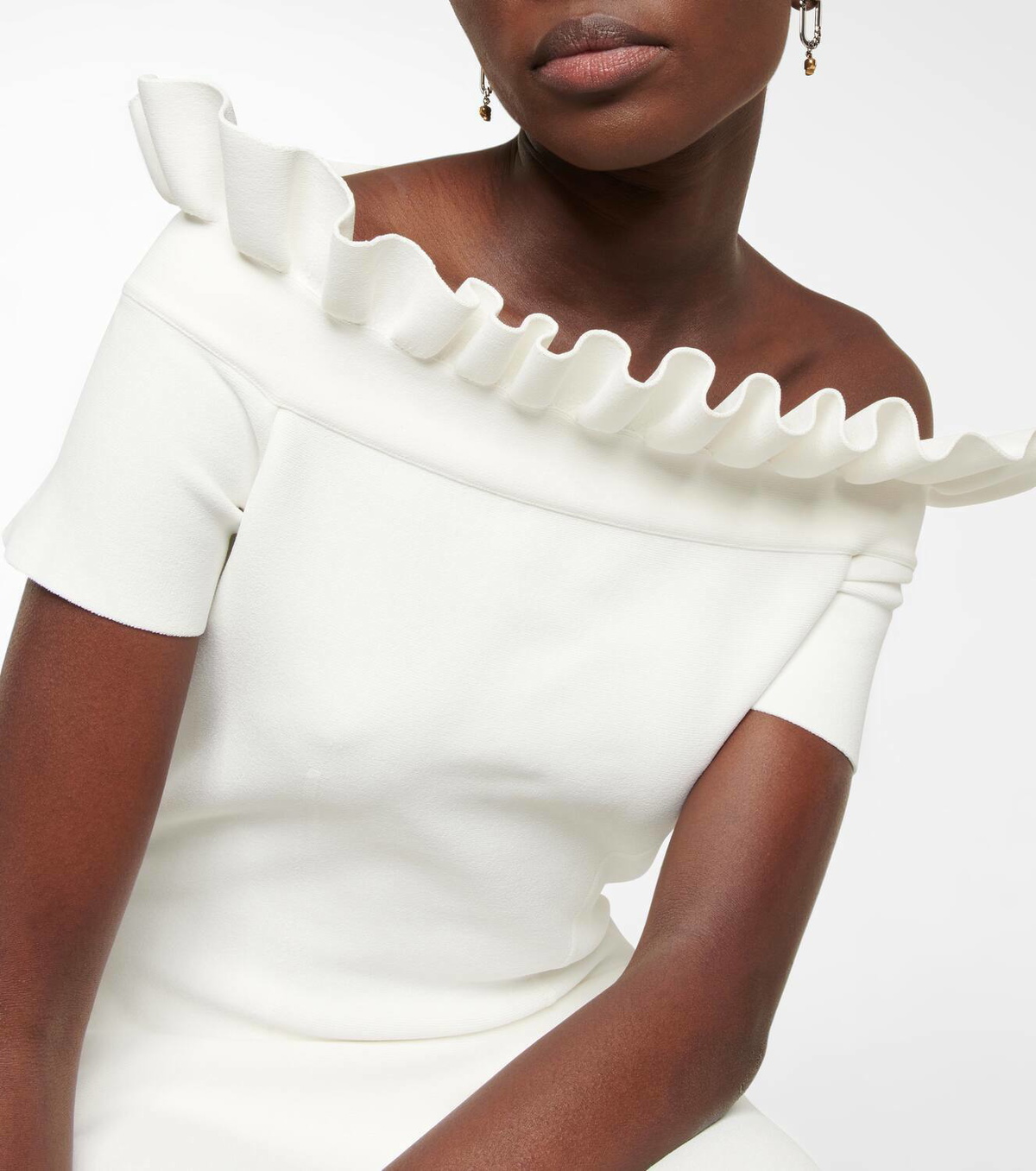 Alexander McQueen Ruffle-trimmed minidress Alexander McQueen