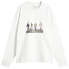 BODE Men's Finish Line Sweatshirt in Cream