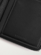 Balenciaga - Logo-Print Full-Grain Leather Zip-Around Wallet