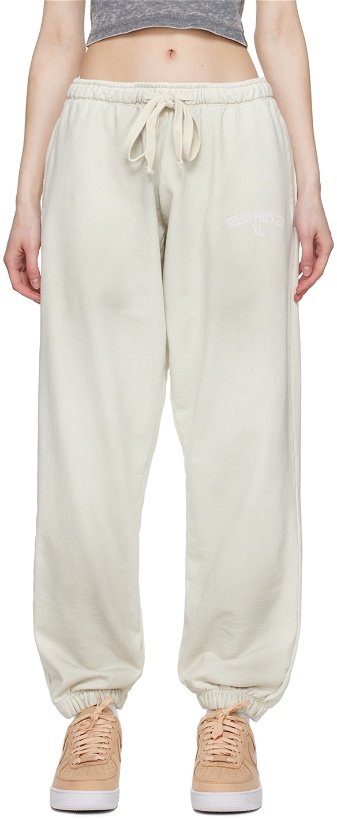 Photo: GUESS USA Off-White Relaxed Lounge Pants
