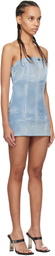Mowalola Blue MISS SIXTY Edition Denim Minidress