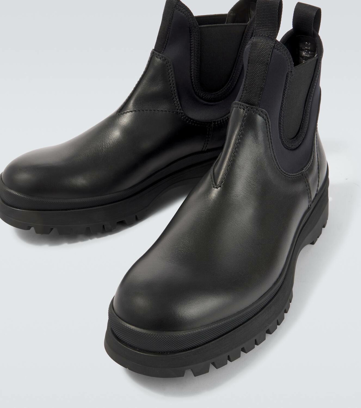 Prada Leather Chelsea boots