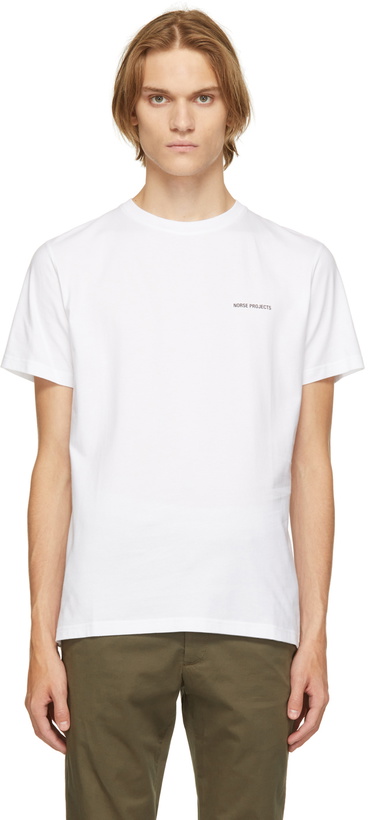 Photo: Norse Projects White Niels Core Logo T-Shirt