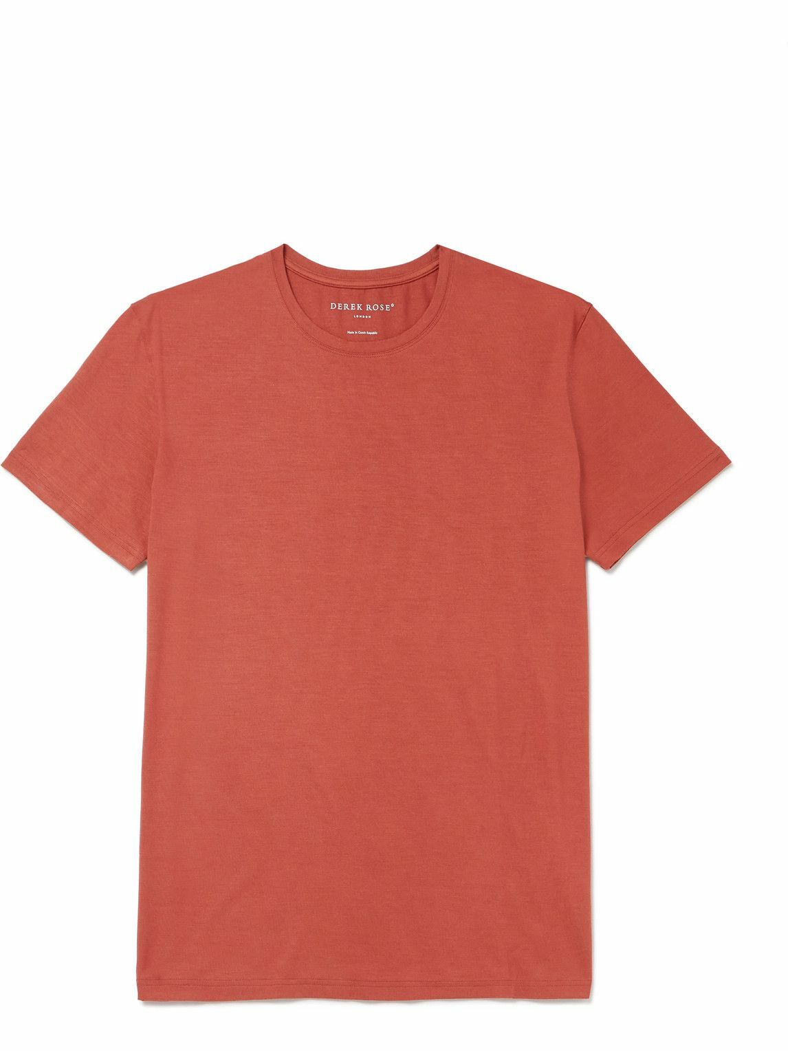 Derek Rose - Basel Stretch-Micro Modal Jersey T-Shirt - Orange