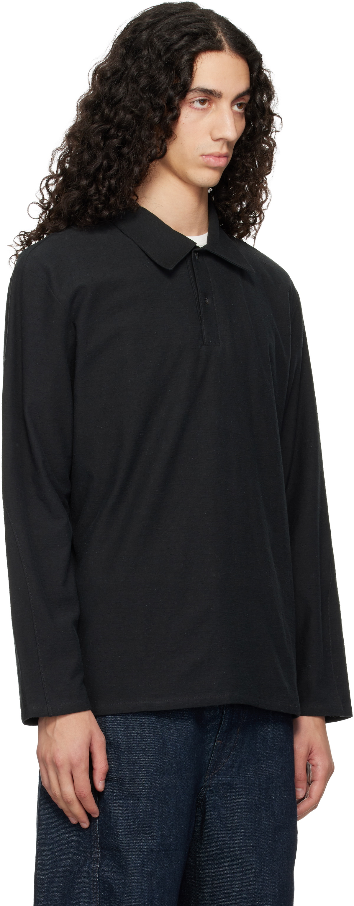 Lady White Co. Black Nep Polo