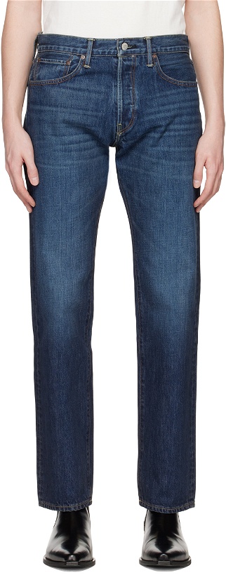 Photo: Re/Done Blue 50s Straight Jeans