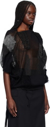 Junya Watanabe Black Patchwork Sweater