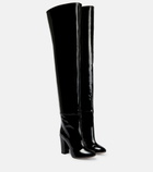 Giambattista Valli - Suede-trimmed PVC knee-high boots