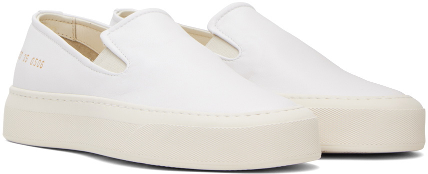 Common Projects White Slip On Sneakers