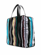 Missoni Home Black Zigzag Towelled Tote Bag