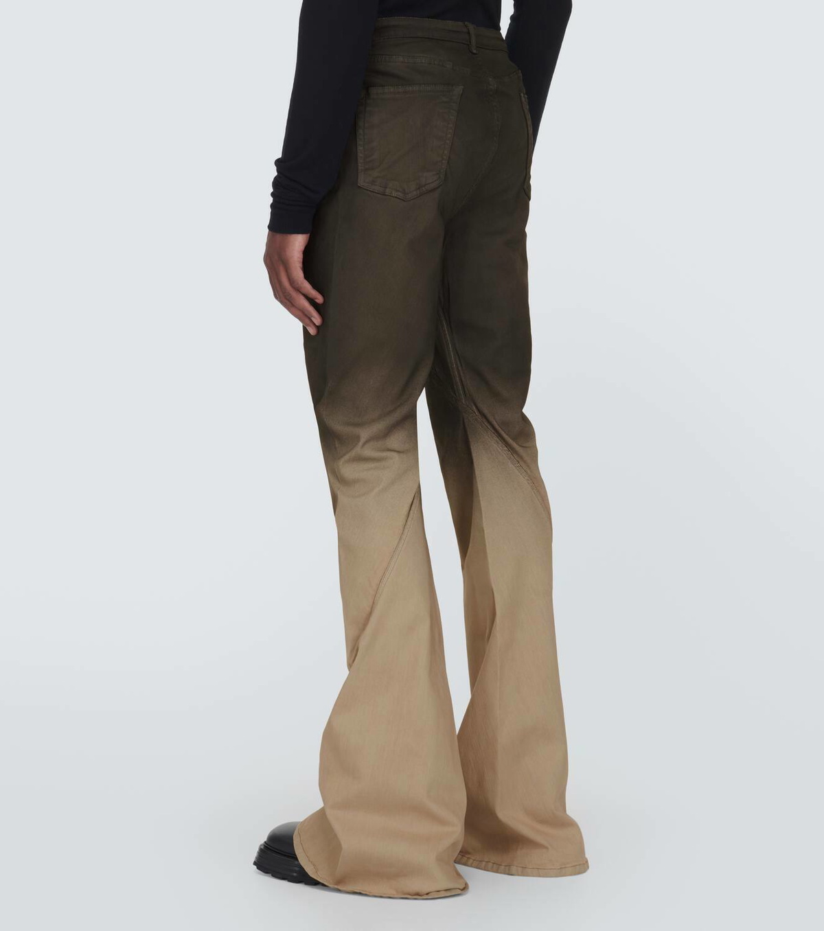 Rick Owens Bias bootcut cotton-blend jeans Rick Owens
