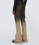 Rick Owens Bias bootcut cotton-blend jeans