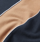Brunello Cucinelli - Striped Cotton-Blend Jersey Sweatshirt - Men - Navy