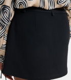 Loewe Paula's Ibiza cotton and silk crêpe skort