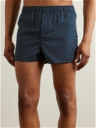 Derek Rose - Plaza 21 Slim-Fit Printed Cotton Boxer Shorts - Blue