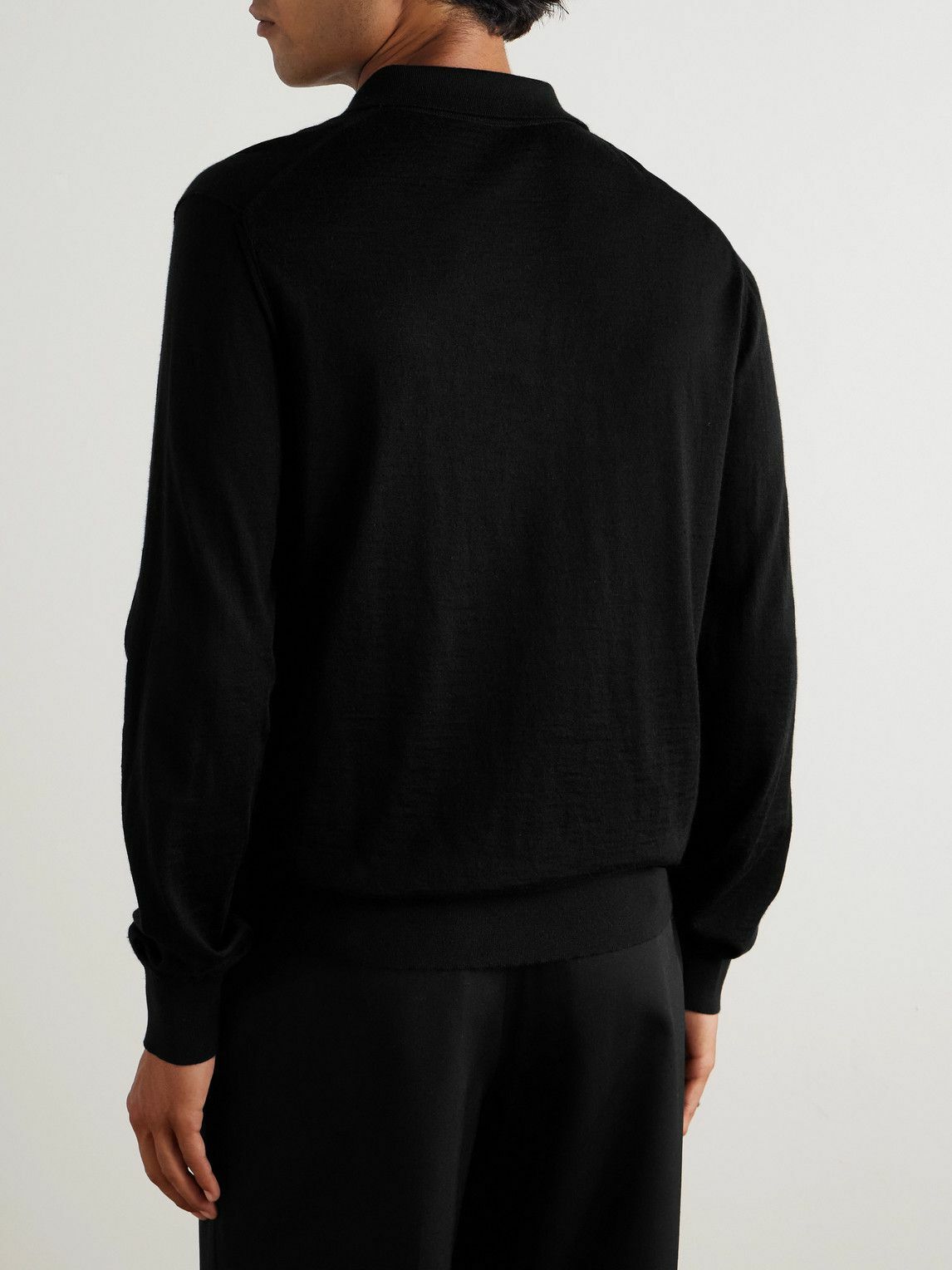 Dolce&Gabbana - Cashmere Polo Shirt - Black