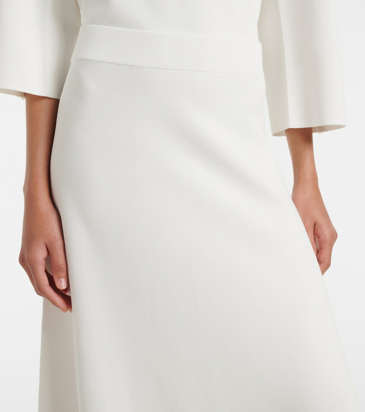 Max Mara Crêpe midi skirt