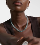 Ileana Makri 18k white gold necklace with aquamarines