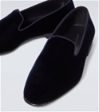 Manolo Blahnik Mario velvet loafers