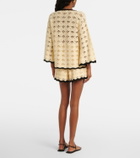 Zimmermann Aster crochet cotton shorts