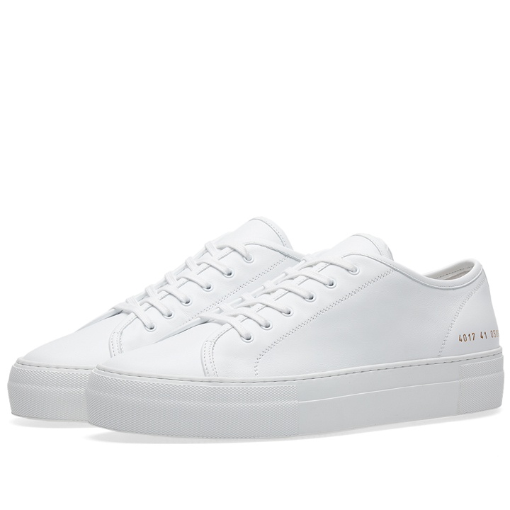 Photo: Woman by Common Projects Tournament Low Super Sole